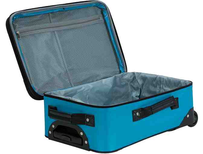 ROCKLAND Upright Luggage, Turquoise, One Size