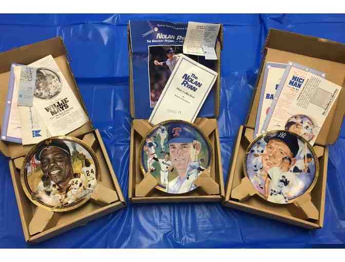 Hamilton Collectible Plates - Baseball Heroes  (Set of three)