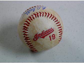 Bob Feller autographed baseball - Cleveland Indians