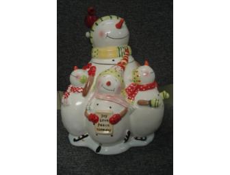 Snowman Chorus Cookie Jar