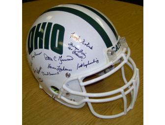 Authentic Ohio Bobcats autographed football helmet