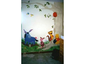 Custom Hand-Painted Kids' Wall Mural