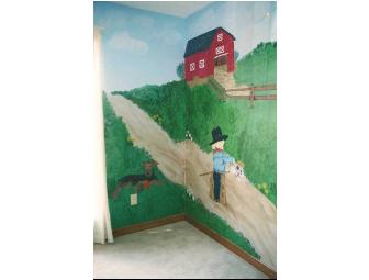 Custom Hand-Painted Kids' Wall Mural