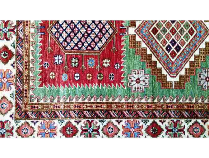100% Lovely Wool Afghan Rug 6'1' x 4'2'