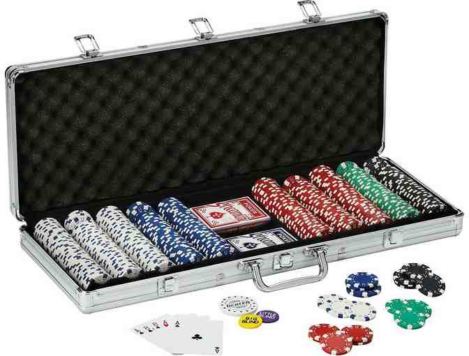 Fat Cat Texas Hold 'em Clay Poker Chip Set with Aluminum Case
