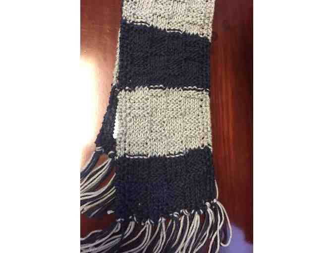 Handmade Knit Scarf in SJS Colors- Teen/Adult Size