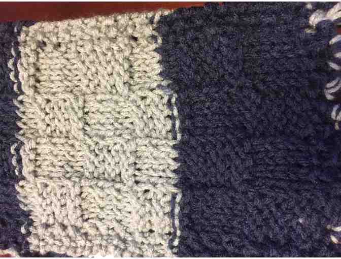 Handmade Knit Scarf in SJS Colors- Youth Size