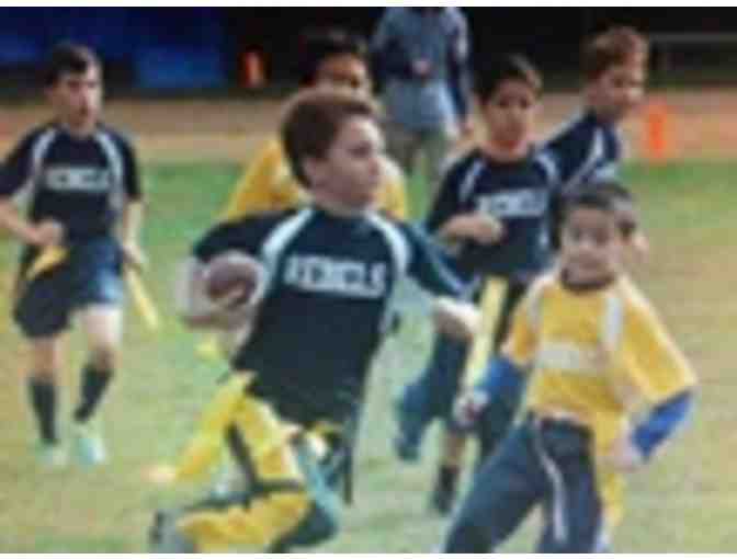 Flag Football Birthday Party with Flag Star Football