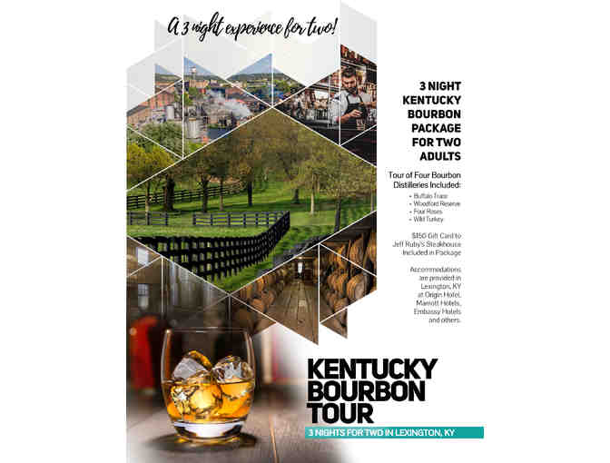 Kentucky Bourbon Distillery Tour Vacation | 3 Night Stay in Lexington, KY for 2 people