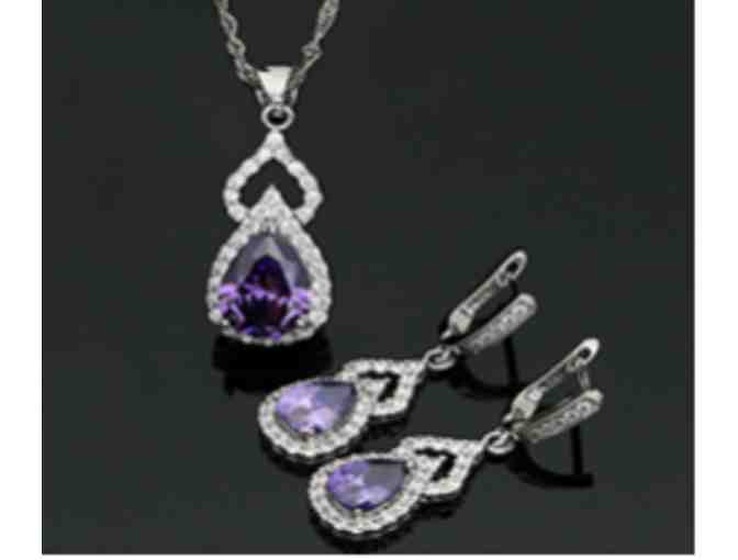 Alluring Amesthyst Necklace/Earrings Set | Christal Couture Jewelry + 2 Night Getaway