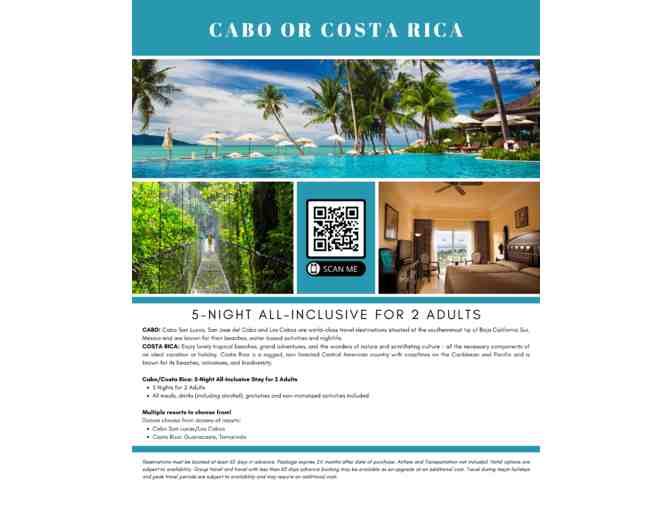 Cabo San Lucas or Costa Rica All-Inclusive Vacation