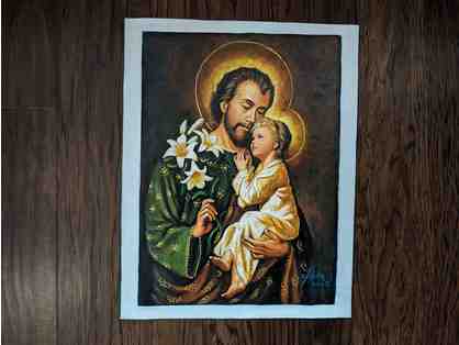 St. Joseph Painting: With the Child Jesus