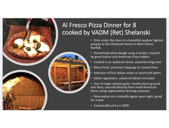 Al Fresco Pizza Dinner for 8 cooked by VADM (Ret) Shelanski - Photo 1
