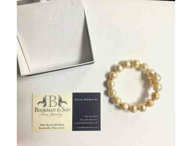 Bookman and Son Light-Gold Pearl Bracelet