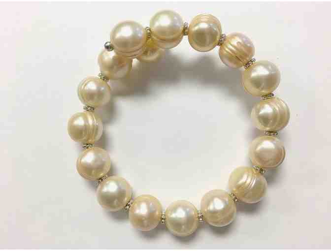 Bookman and Son Light-Gold Pearl Bracelet