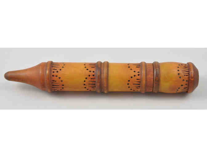 Budstikke-shaped Needle Case with Burnt Decoration