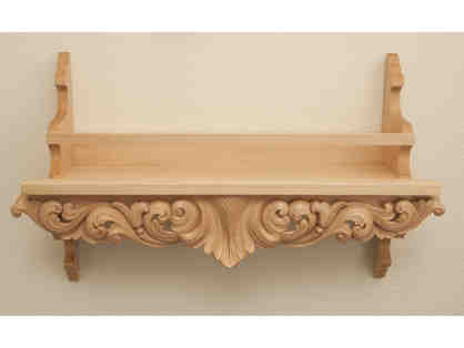 Acanthus Carved Shelf by Kim Glock