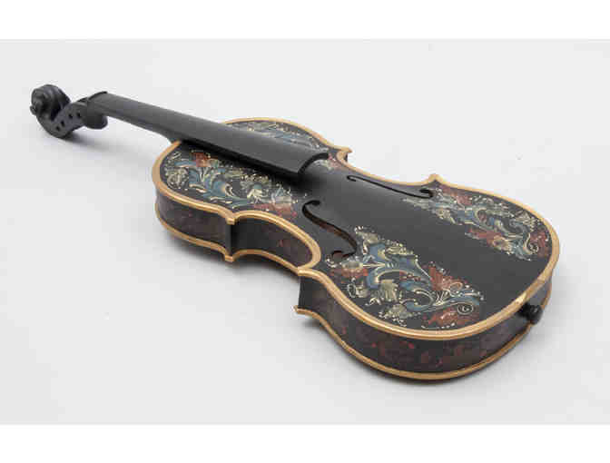 Violin with Telemark Rosemaling by Lois Mueller