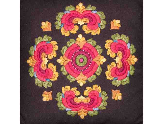 Set of Five Pillows with Hallingdal Embroidery