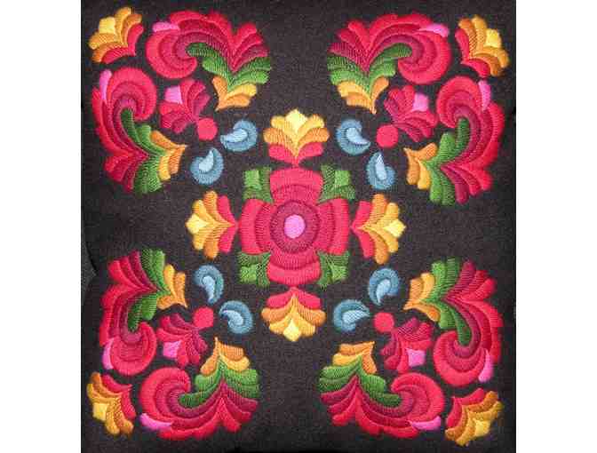 Set of Five Pillows with Hallingdal Embroidery