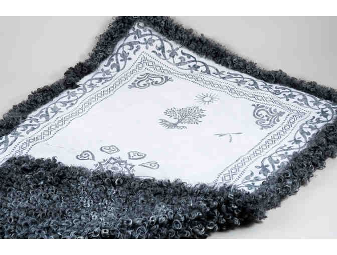 Skinnfell (sheepskin) Coverlet by Britt Solheim