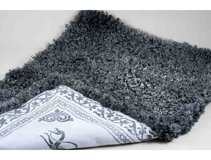 Skinnfell (sheepskin) Coverlet by Britt Solheim