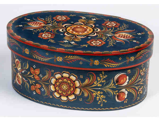 Bentwood Box with Vest-Agder Rosemaling by Naoko Seto