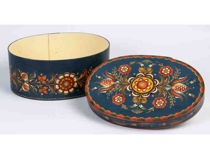 Bentwood Box with Vest-Agder Rosemaling by Naoko Seto
