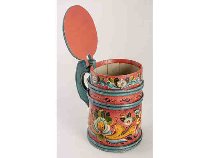 Tankard with Hallingdal Rosemaling by Barb Wolter