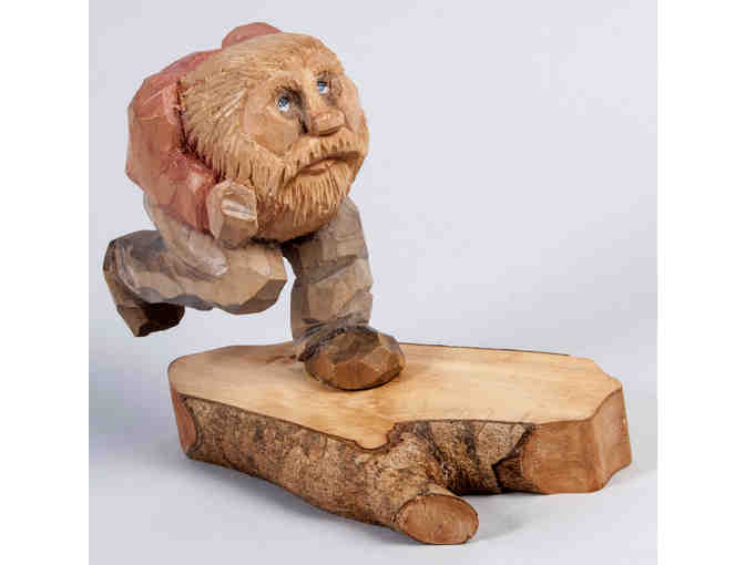 'Troll @ a Crossroad' Figure Carving by Al Carlson