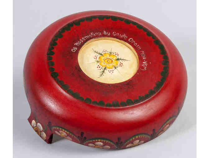 Candy dish with Os Rosemaling by Gayle Oram