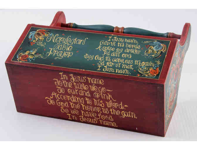 Tote with Telemark Rosemaling by Ellen Kerbs