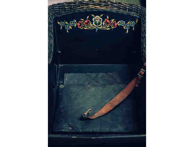 Antique Baby Carriage with Rogaland Rosemaling by Rhoda Fritsch - Photo 2