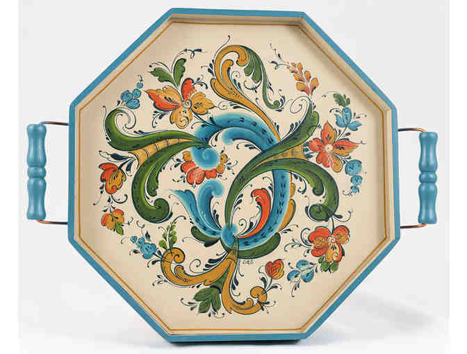 Tray with Telemark Rosemaling by Shirley Evenstad