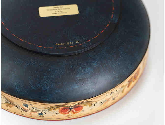Bowl with Vest-Agder Rosemaling by Naoko Seto