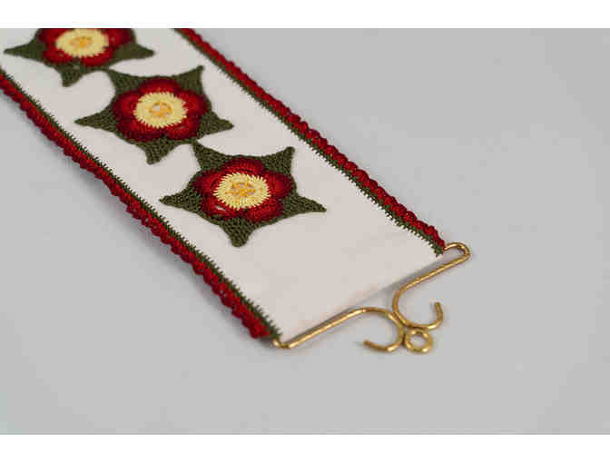 Bell Pull with Hedebosom Embroidery by Roger Buhr