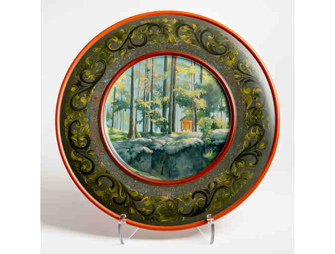 Plate with Scene and Rococo Border by Jan Norsetter