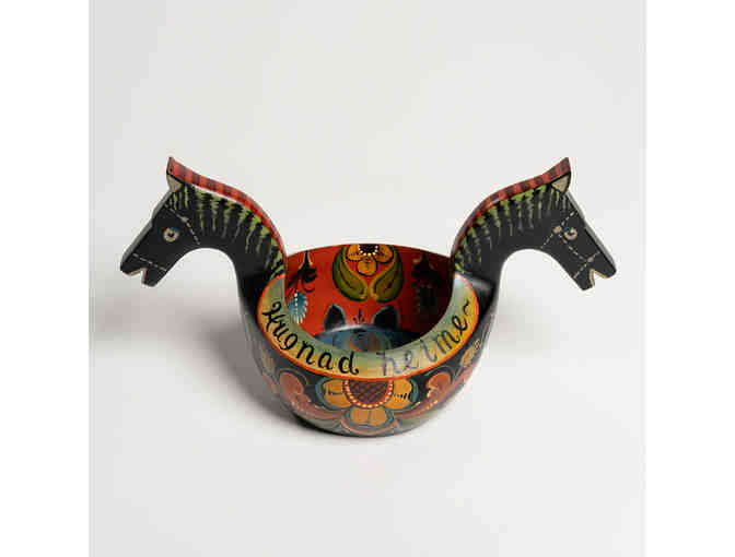 Ale Bowl with Rosemaling by Barbara Wolter