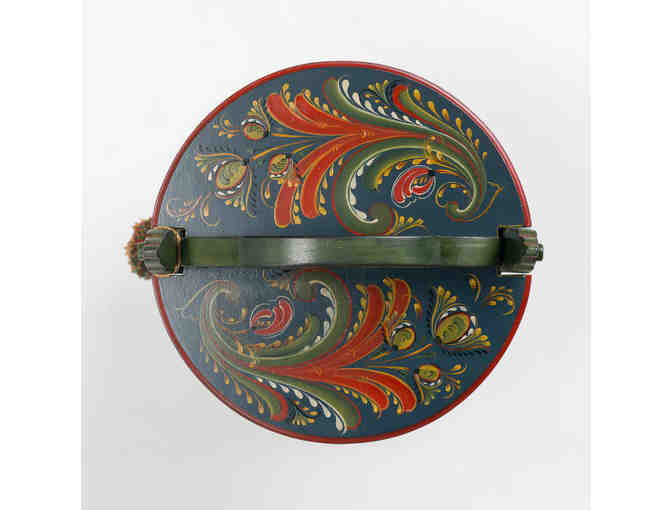 Round Tine with Agder Rosemaling by Nancy Odalen