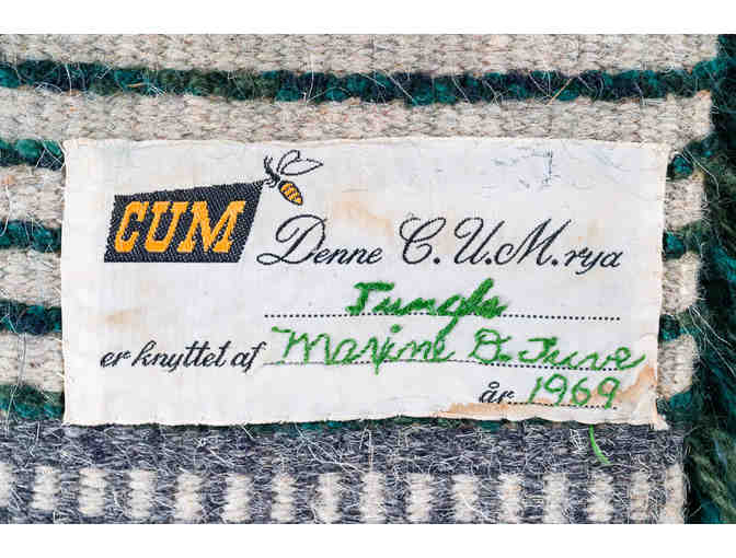 Vintage Rya Rug Wall Hanging by Maxine D. Tuve