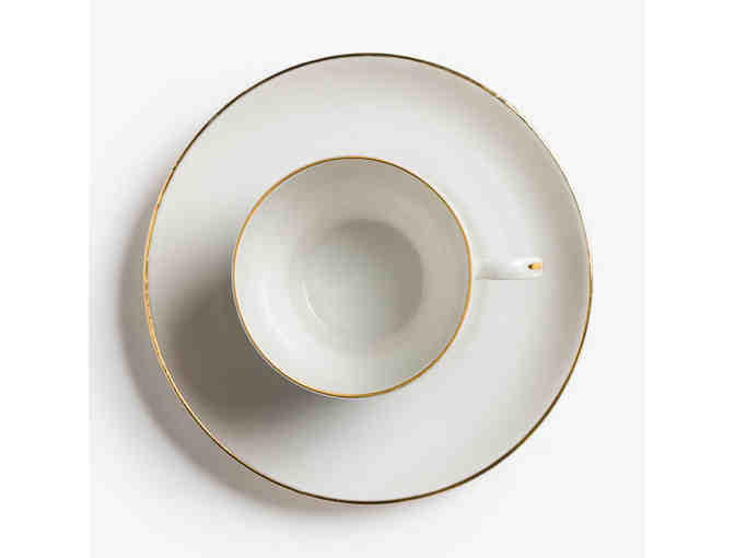 36-Piece Set of Vintage Porsgrund Oslo Pattern Porcelain China