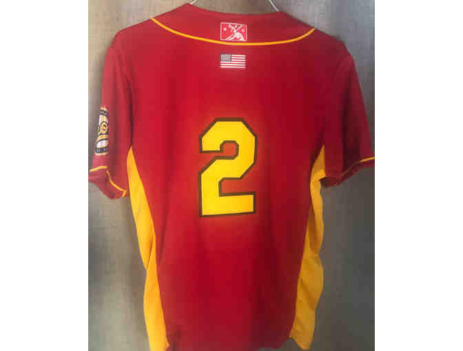 Birmingham Barons Official RED/Gold Baseball Jersey #2