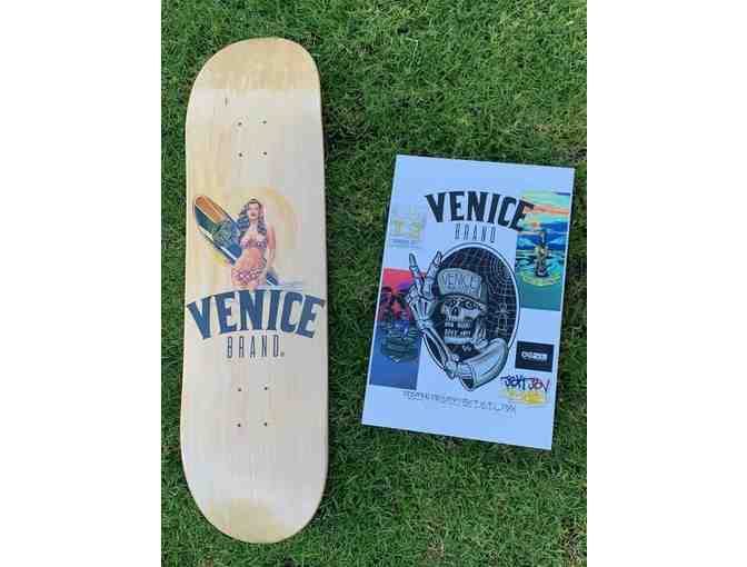 Venice Brand Skateboard Deck and Poster - Photo 1