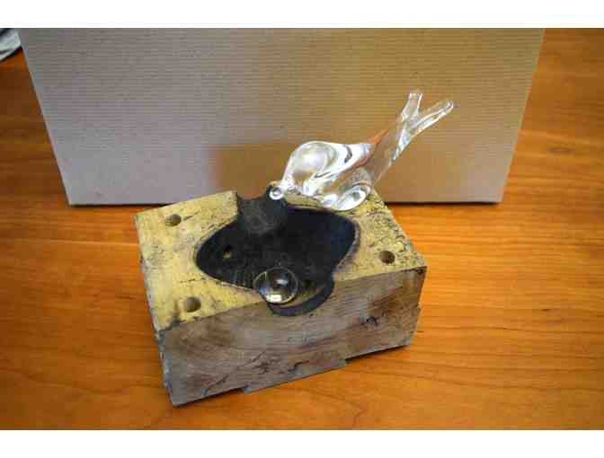 Simon Pearce - Retired Glass Blowing Bird Nest Bowl