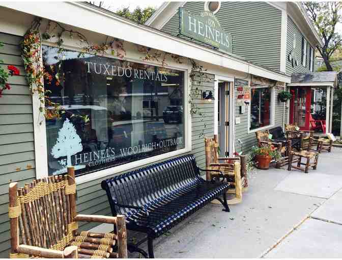 $50 to Heinel's Clothiers of Manchester, VT