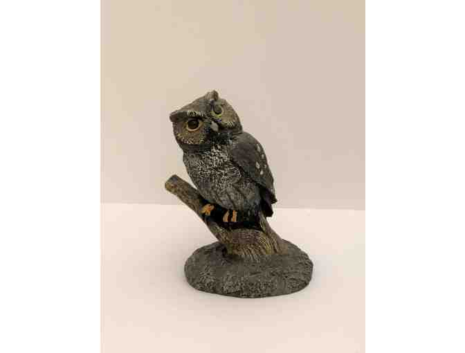 3 Charles Earnhardt Cold Cast Bronze Owl Woodland Aus-Ben Figurines