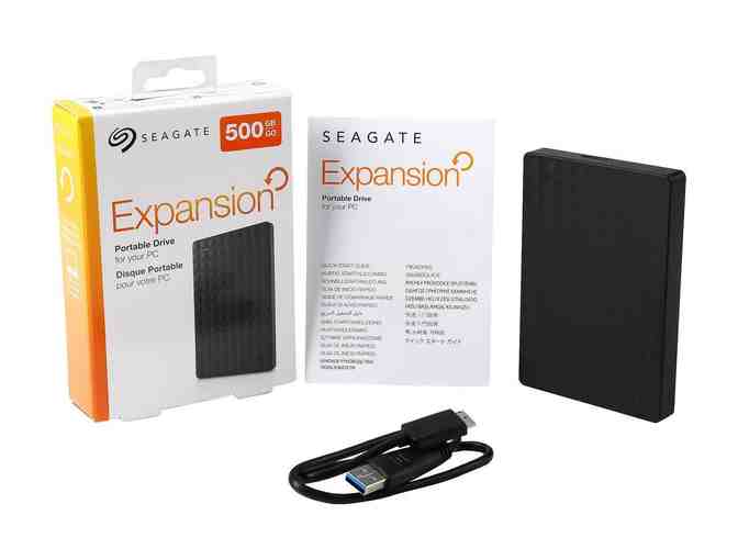 500GB Expansion Backup Hard Drive for PC or Mac