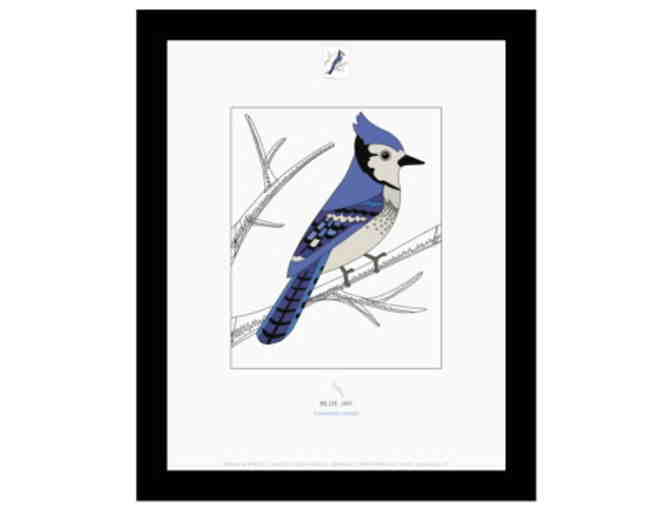 4 Framed Illustrations of the Birds in Winter Stamps - Photo 4