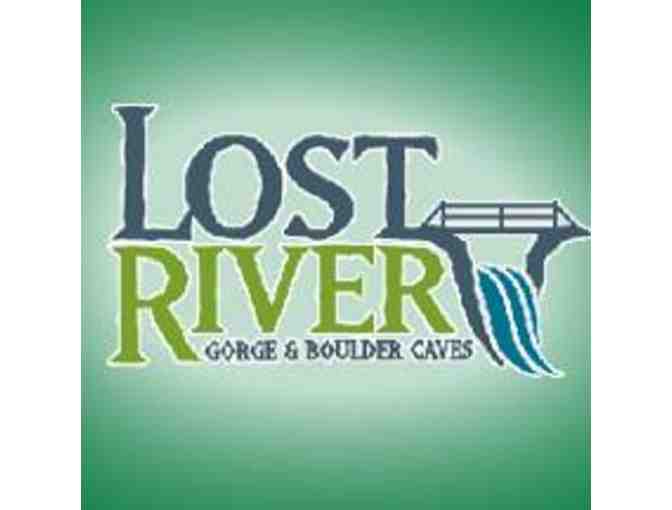 A day pass for 4 Adult Admissions to Lost River Gorge & Boulder Caves