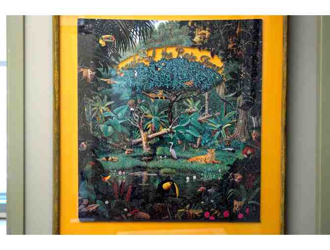 Framed Stave 'Secrets of the Rainforest'